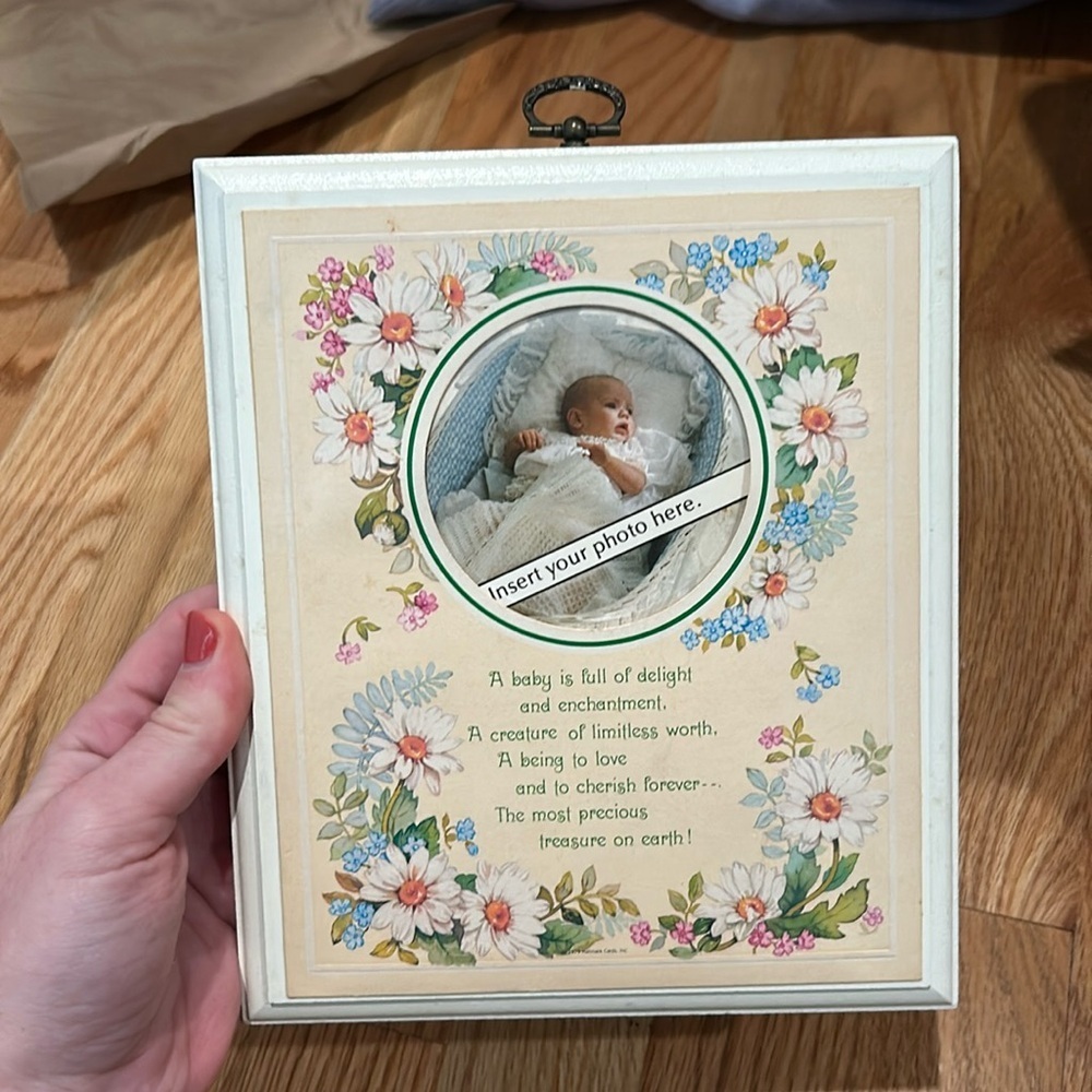 1979 Hallmark Wall Plaque - personalized with photo​